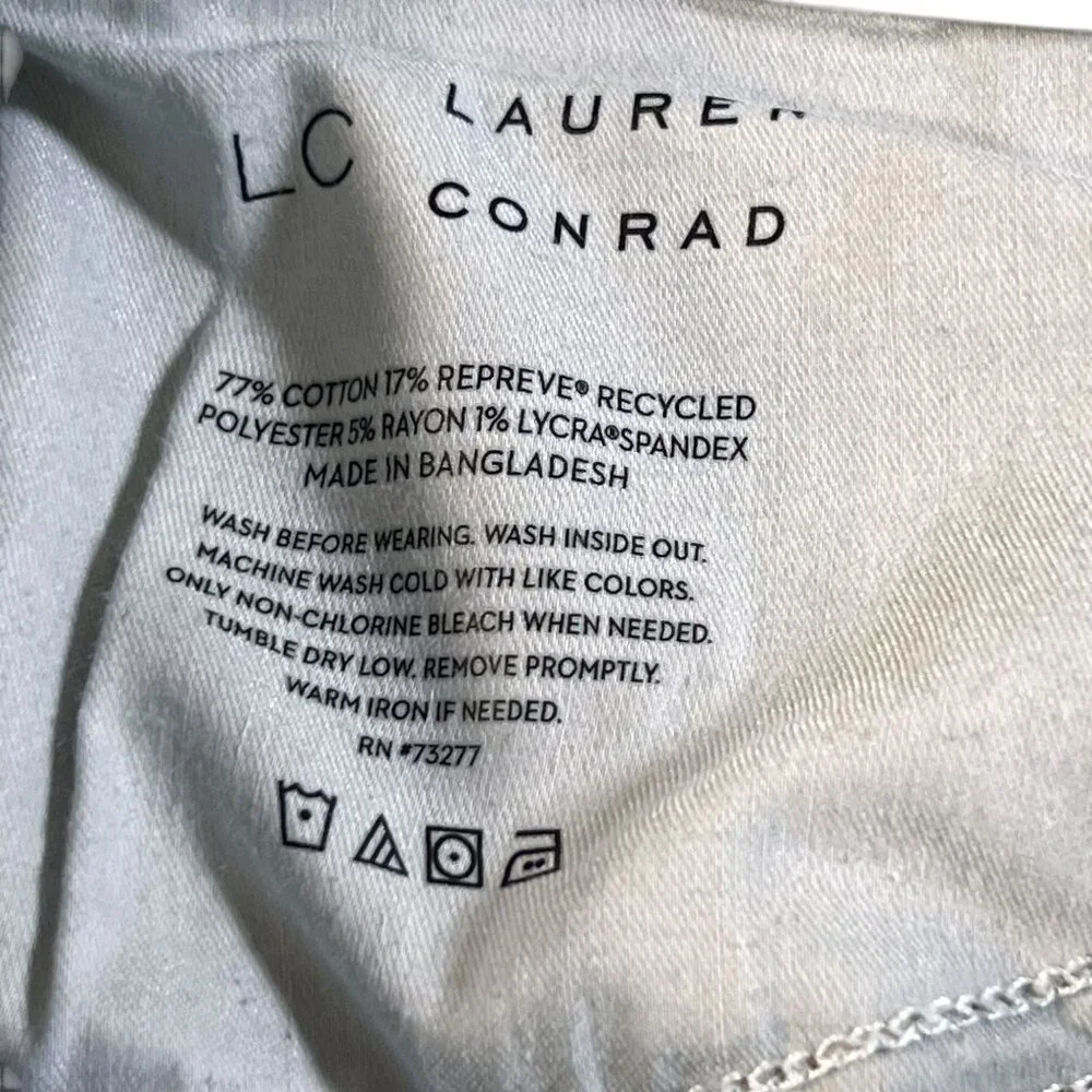 Lauren Conrad Jeans Super High Rise Curvy Flare 12S Blue Denim - Picture 7 of 12